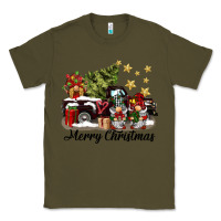 Army Green merry christmas gnomes truck Classic Tee - BarkalooDesign