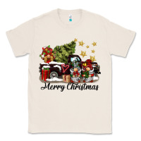 Natural merry christmas gnomes truck Classic Tee - BarkalooDesign