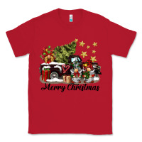 Red merry christmas gnomes truck Classic Tee - BarkalooDesign