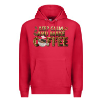 Cardinal keep calm and make coffee Premium Hoodie - BarkalooDesign