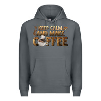 Rock keep calm and make coffee Premium Hoodie - BarkalooDesign