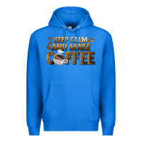 True Royal keep calm and make coffee Premium Hoodie - BarkalooDesign