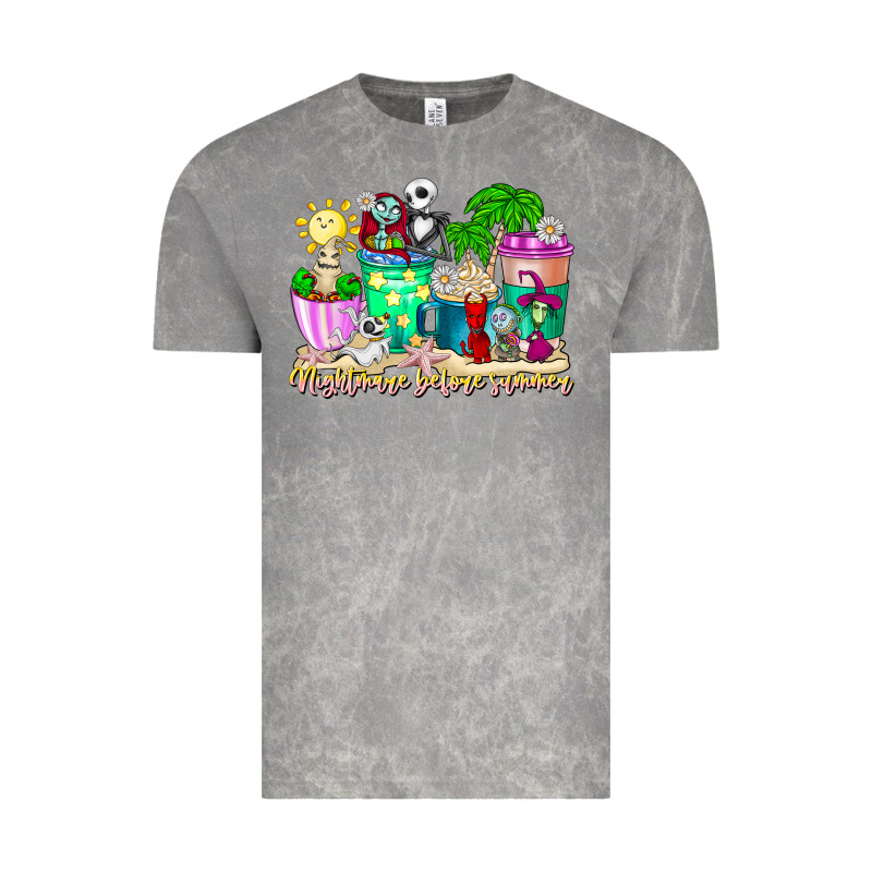 Nightmare Before Summer Coffee Cups Vintage Tee by CowhideDigitalArt | Teevron