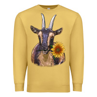 Antique Gold dark goat Premium Sweatshirt - RanaPortraitStore