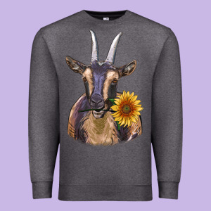 Dark Goat Premium Sweatshirt Designed By Ranaportraitstore