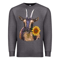 Charcoal Heather dark goat Premium Sweatshirt - RanaPortraitStore
