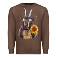 Chestnut dark goat Premium Sweatshirt - RanaPortraitStore