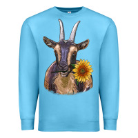 Ocean Blue dark goat Premium Sweatshirt - RanaPortraitStore