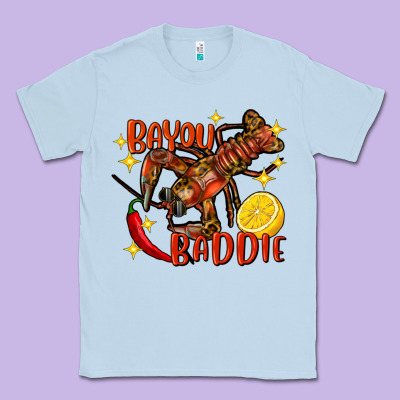 Crawfish Bayou Baddie Classic Tee Designed By Fadigitalartstudio