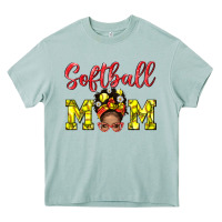 Arona softball mom  and afro messybun mom bbs Heavy Core Tee - BundleAndBundleShop