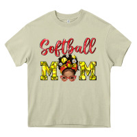 Mossy softball mom  and afro messybun mom bbs Heavy Core Tee - BundleAndBundleShop