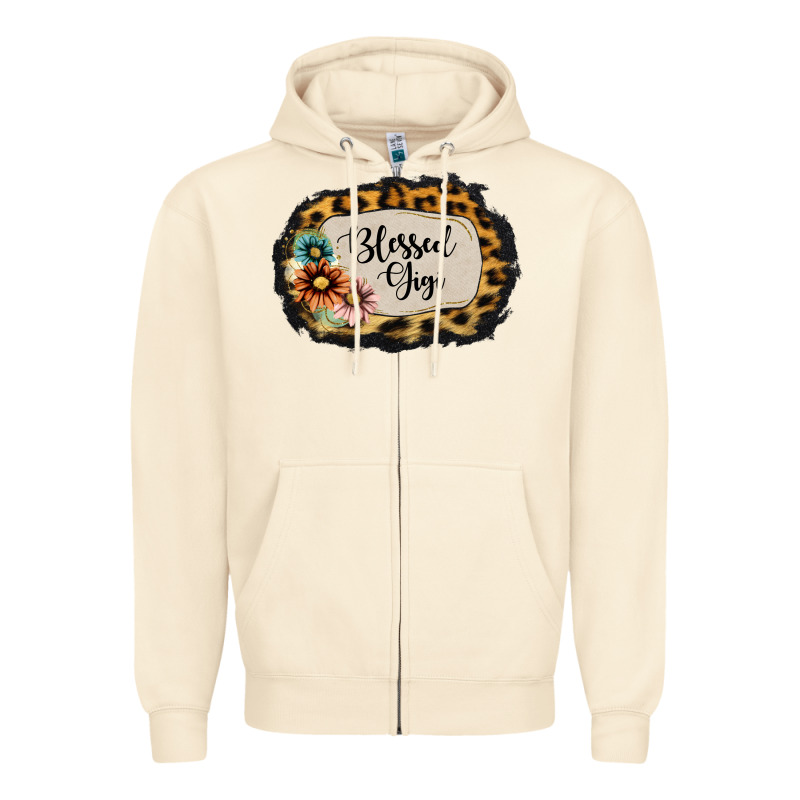 Blessed Gigi Zipper Hoodie by Jasminsmagicworld | Teevron