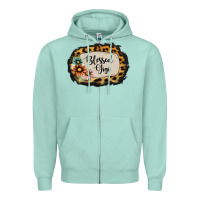 Seafoam blessed gigi Zipper Hoodie - Jasminsmagicworld