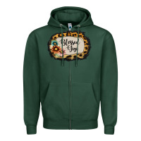 Sports Green blessed gigi Zipper Hoodie - Jasminsmagicworld