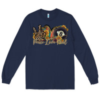 Navy peace love pool Long Sleeve Tee - RacoonDesign