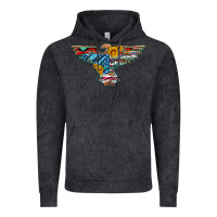 Vintage Black thunderbird with usa flag and sunflowers Vintage Hoodie - Artiststas