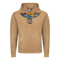 Vintage Camel thunderbird with usa flag and sunflowers Vintage Hoodie - Artiststas