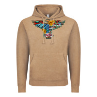 Vintage Coffee thunderbird with usa flag and sunflowers Vintage Hoodie - Artiststas