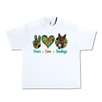 White Peace Love Donkeys Urban Heavy Tee - Jasminsmagicworld