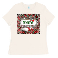 Bone Running on Coffee And Christmas Ladies Tee - CowhideDigitalArt