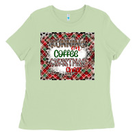 Matcha Running on Coffee And Christmas Ladies Tee - CowhideDigitalArt