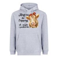 Heather Grey heifer's be trippin' charolais cow Heavyweight Hoodie - RanaPortraitStore