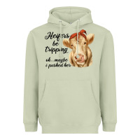 Matcha heifer's be trippin' charolais cow Heavyweight Hoodie - RanaPortraitStore
