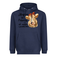 Navy heifer's be trippin' charolais cow Heavyweight Hoodie - RanaPortraitStore