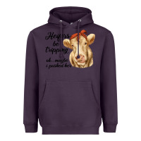 Plum heifer's be trippin' charolais cow Heavyweight Hoodie - RanaPortraitStore