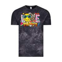 Cloud Black Love Summer Vintage Tee - CowhideDigitalArt