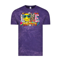Cloud Purple Love Summer Vintage Tee - CowhideDigitalArt