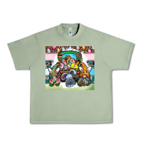 Oil Green easter Urban Heavy Tee - CowhideDigitalArt