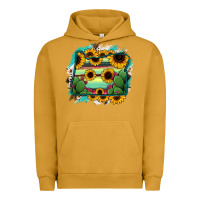 Pigment Peanut Butter Oregon Map Sunflower Cactus Serape Urban Hoodie - RanaPortraitStore