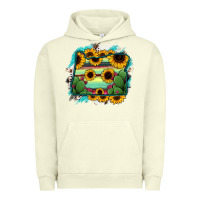 Oregon Map Sunflower Cactus Serape Urban Hoodie | Teevron