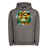 Pigment Tornado Oregon Map Sunflower Cactus Serape Urban Hoodie - RanaPortraitStore