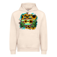 Sandshell Oregon Map Sunflower Cactus Serape Urban Hoodie - RanaPortraitStore