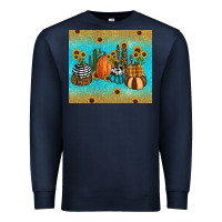 Navy fall pumpkin tumbler Premium Sweatshirt - RanaPortraitStore