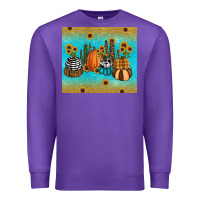 Purple fall pumpkin tumbler Premium Sweatshirt - RanaPortraitStore