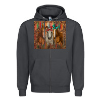 Smoke western horses with bandanas Zipper Hoodie - RanaPortraitStore