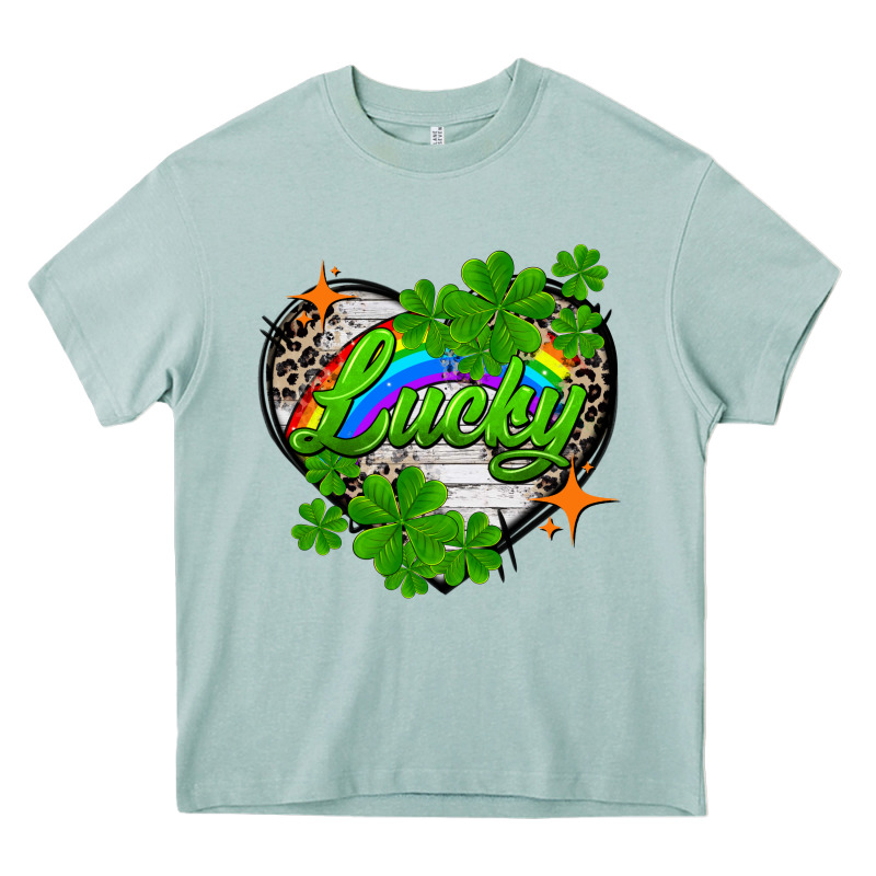 Lucky Heart St. Patricks Day Heavy Core Tee by FaDigitalArtStudio | Teevron
