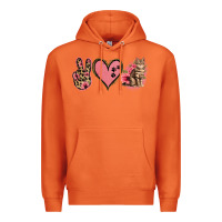 Carrot Peace Love Cats Premium Hoodie - Jasminsmagicworld
