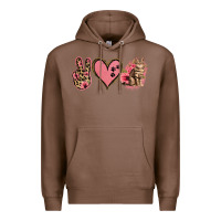 Chestnut Peace Love Cats Premium Hoodie - Jasminsmagicworld