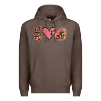 Coffee Peace Love Cats Premium Hoodie - Jasminsmagicworld