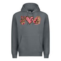 Rock Peace Love Cats Premium Hoodie - Jasminsmagicworld