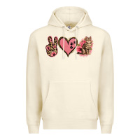 Sandshell Peace Love Cats Premium Hoodie - Jasminsmagicworld