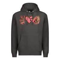Smoke Peace Love Cats Premium Hoodie - Jasminsmagicworld