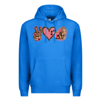 True Royal Peace Love Cats Premium Hoodie - Jasminsmagicworld