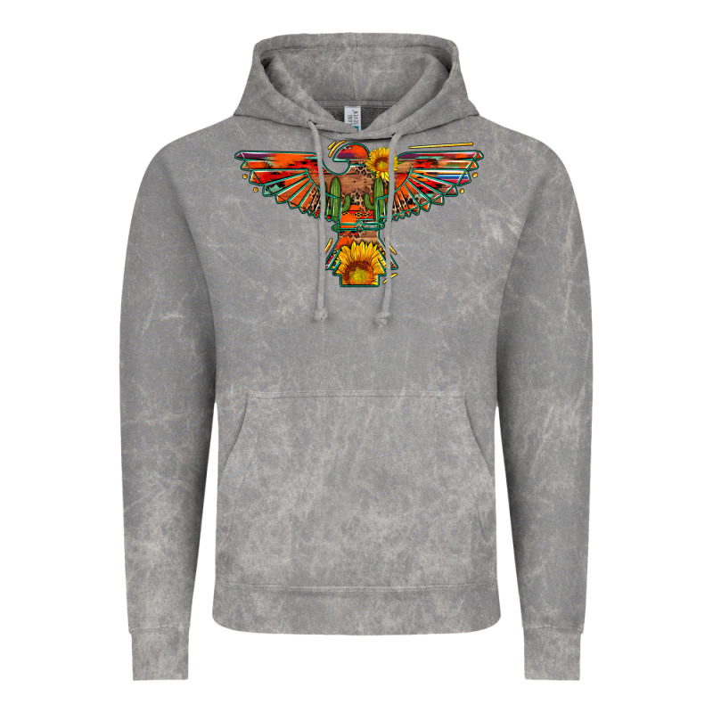 Thunderbird  Wild Soul With Sunflower Serape Aztec Vintage Hoodie by Artiststas | Teevron