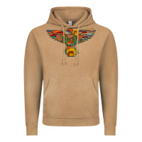Vintage Camel thunderbird  wild soul with sunflower serape aztec Vintage Hoodie - Artiststas
