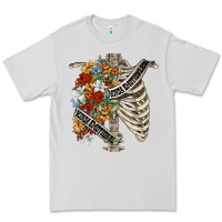 Dove Grey kinda emotionless kinda emotional skeleton chest Premium Tee - FaDigitalArtStudio